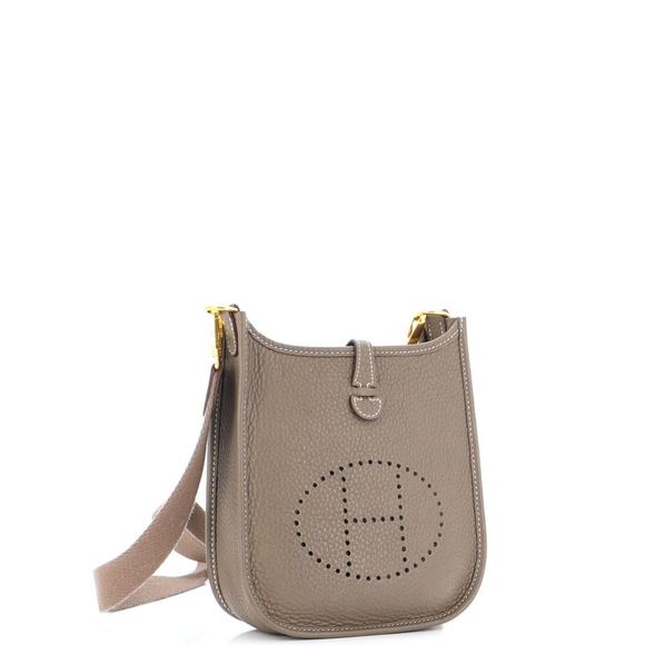 Hermes Evelyne Bag Gen III Clemence TPM Brown - Picture 2 of 7